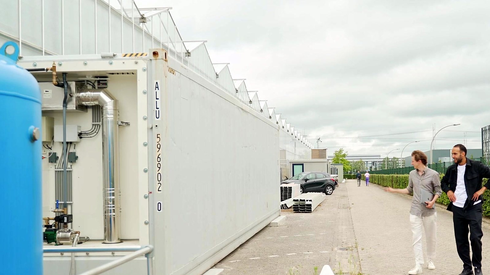 De container bij het HortiScience Innovation Center